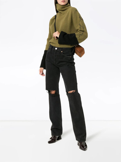 RE/DONE high rise cutout loose jeans outlook