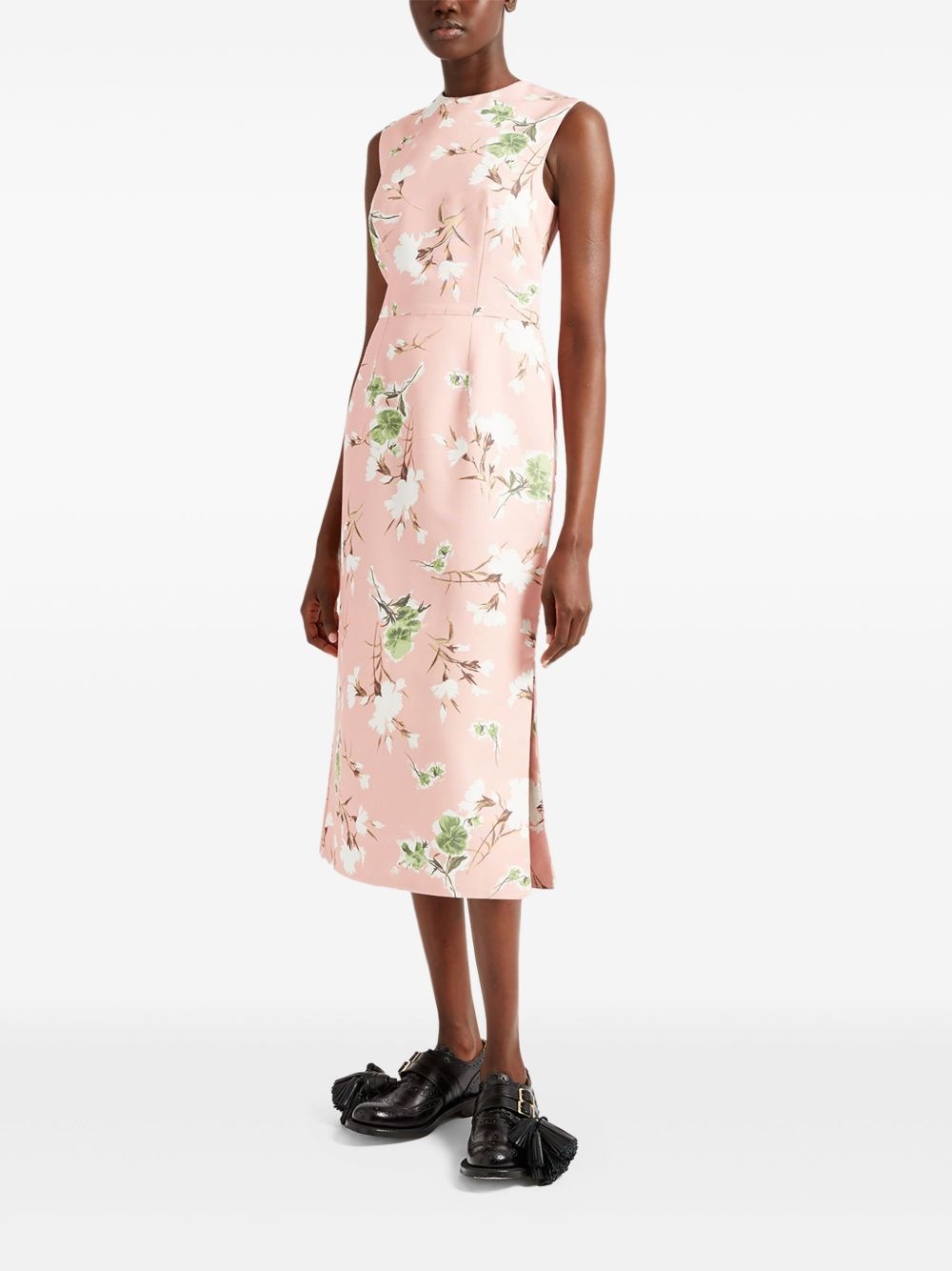 floral-print midi dress - 2