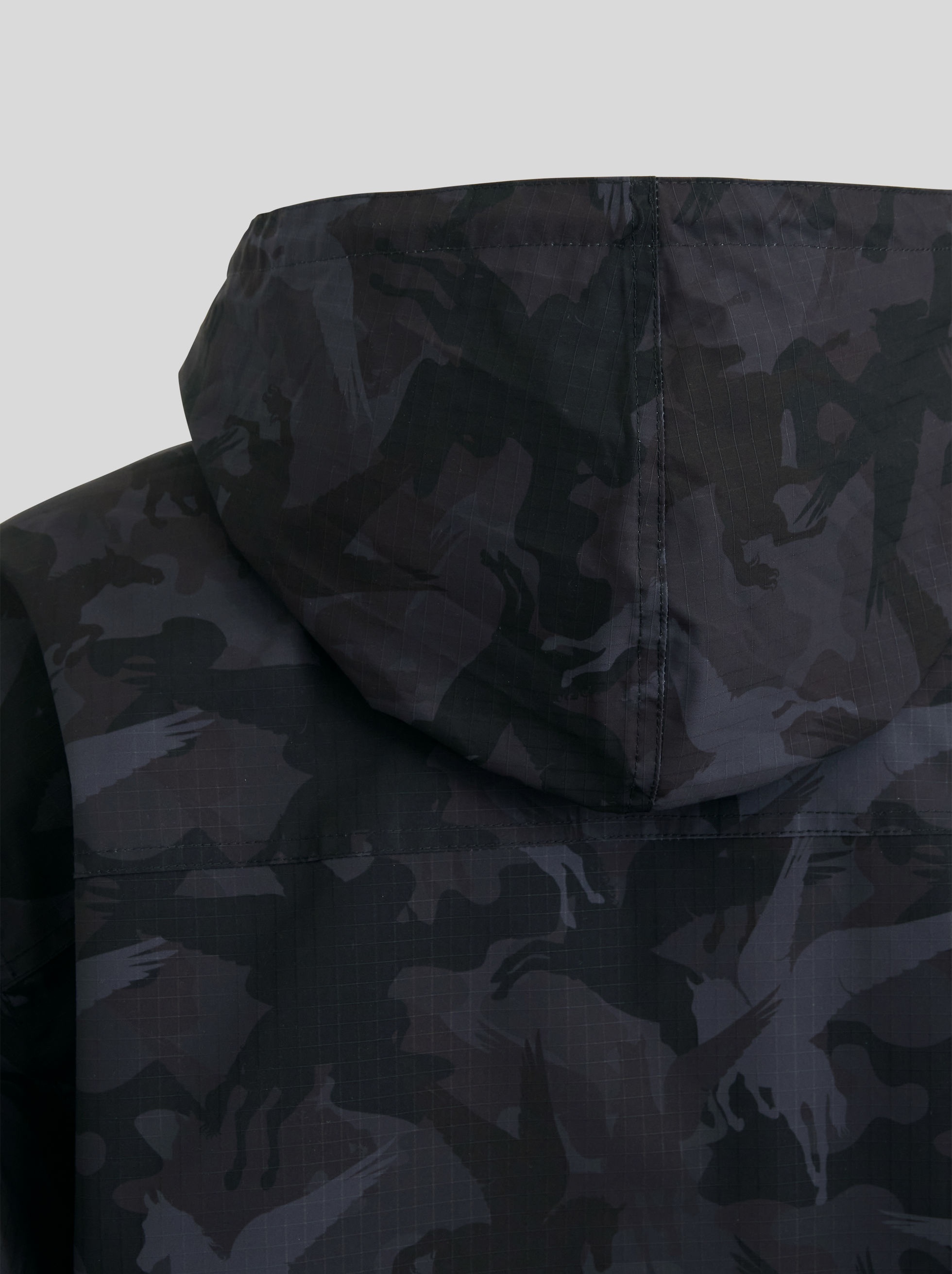 PEGAFLYING AND ETRO LOGO PARKA - 6
