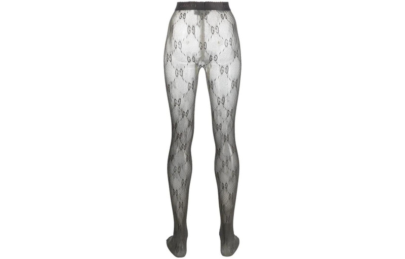GUCCI (WMNS) Gucci Monogram Tights 'Grey' 691619-3GAHR-1281 outlook