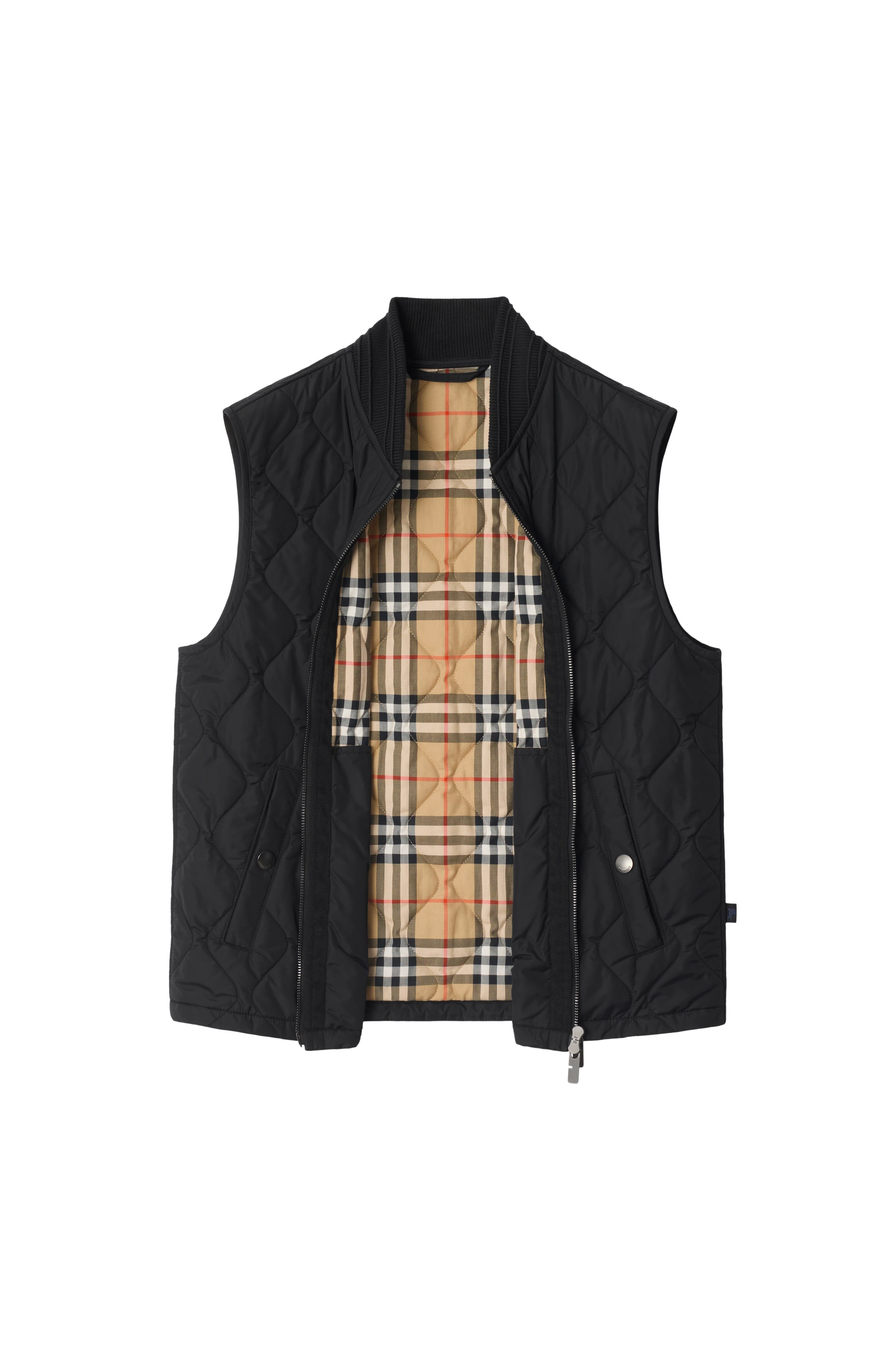 burberry Quilted Nylon Gilet in Black at Nordstrom - 5