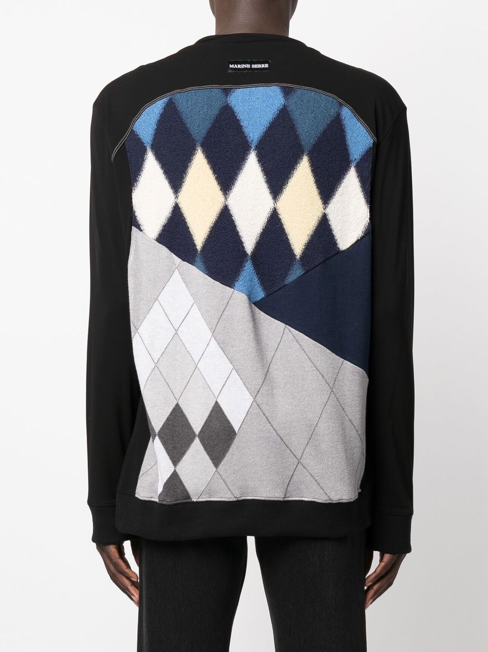 argyle check-pattern knitted jumper - 4