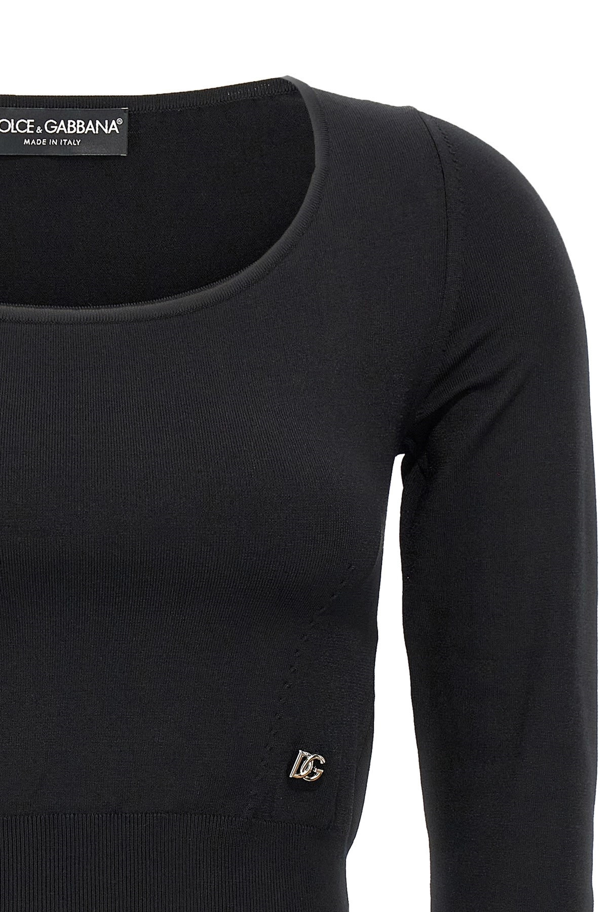 Logo cropped sweater - 4