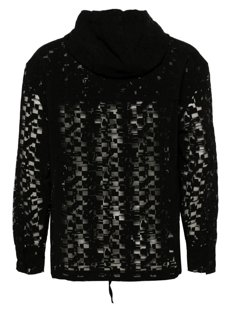 HENRIK VIBSKOV Booking jacquard drawstring hoodie outlook