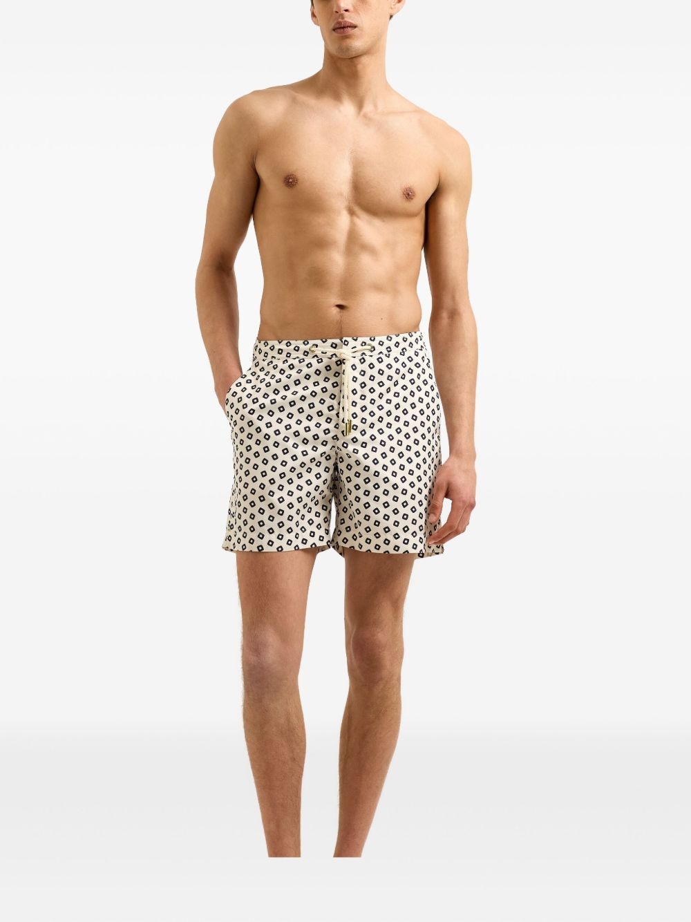 geometric-print swim shorts - 3