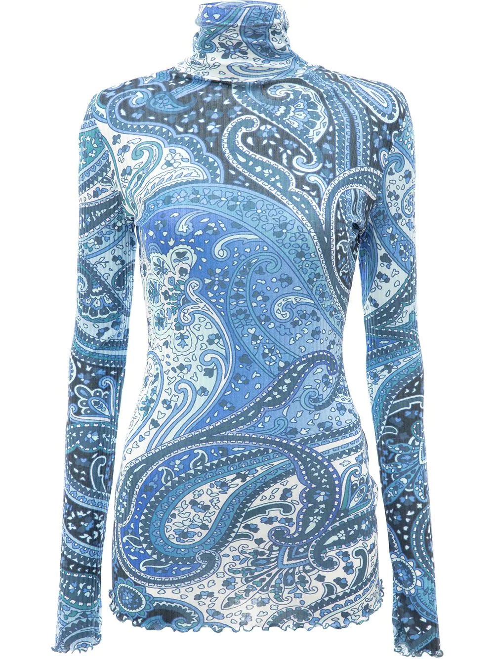 paisley-print roll-neck top - 1