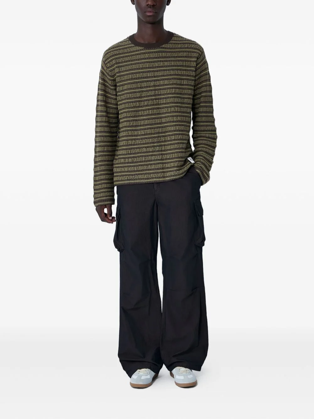 striped long-sleeve T-shirt - 1