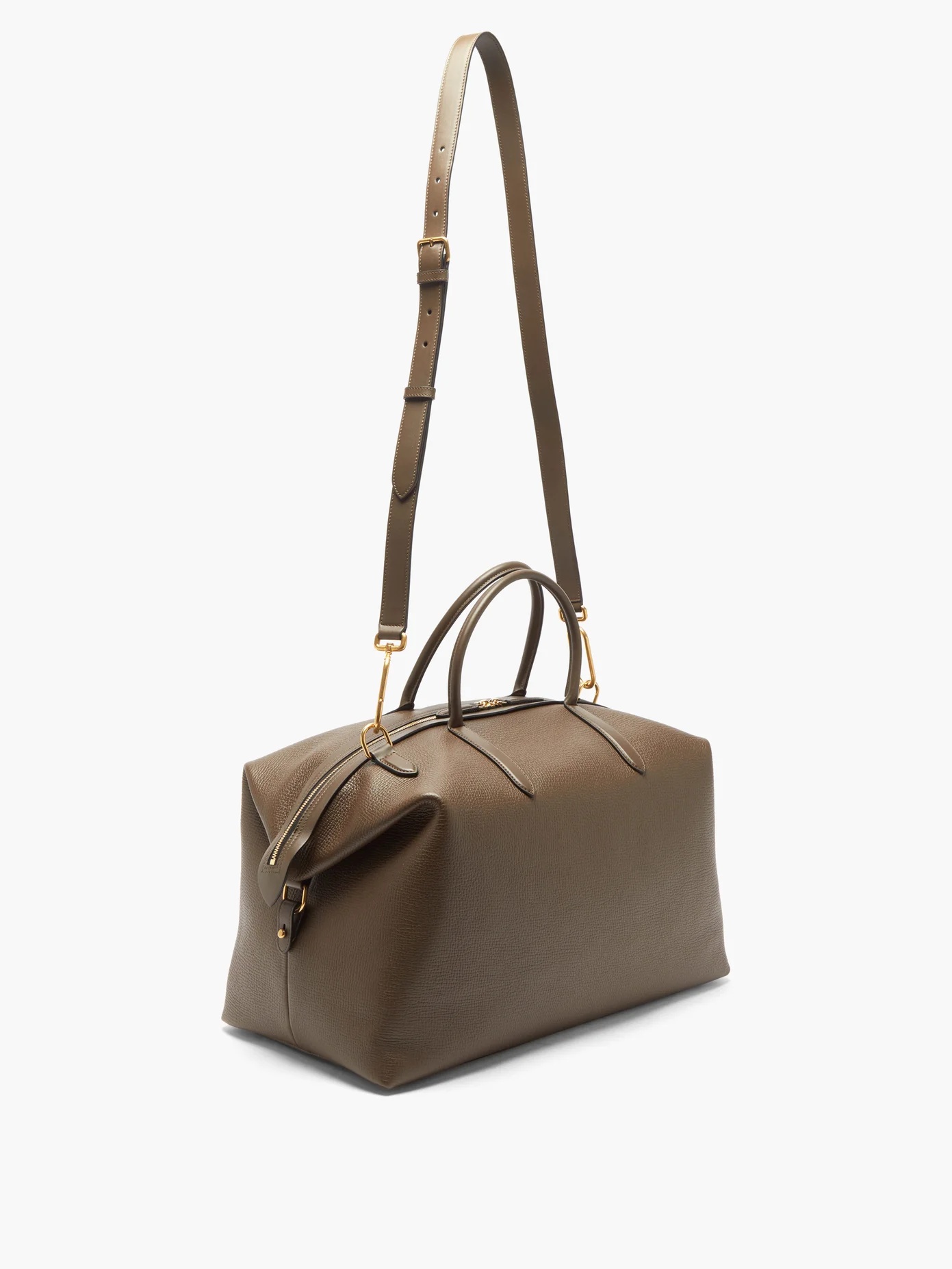 Ludlow grained-leather holdall - 4