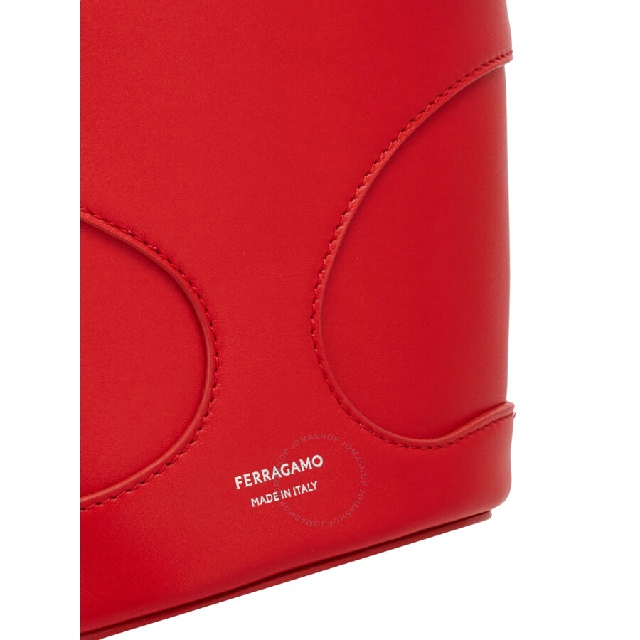 Ferragamo Cut-Out Detailing Leather Tote Bag - 6
