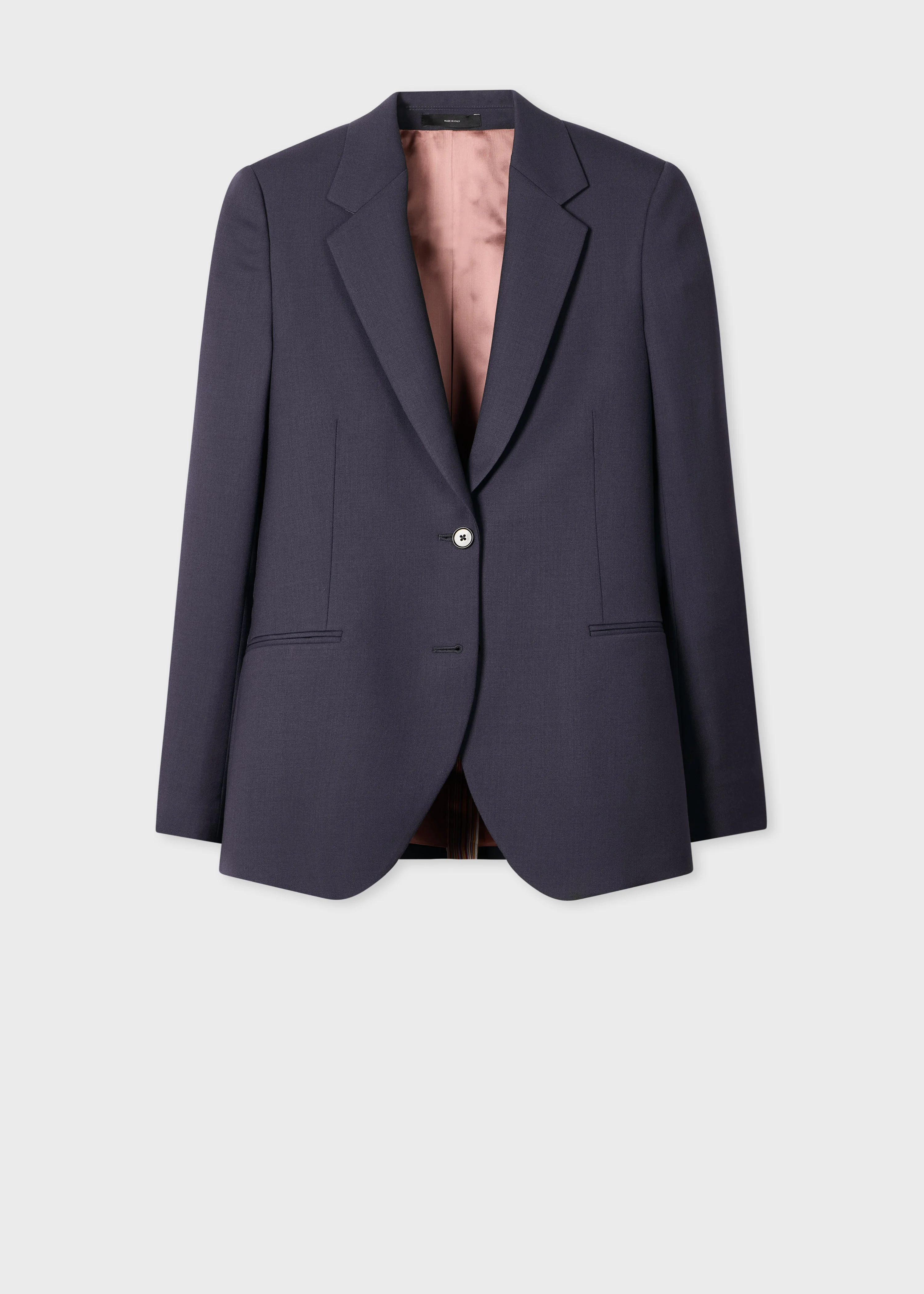 Women's Soft Purple Wool Two-Button Blazer - 1