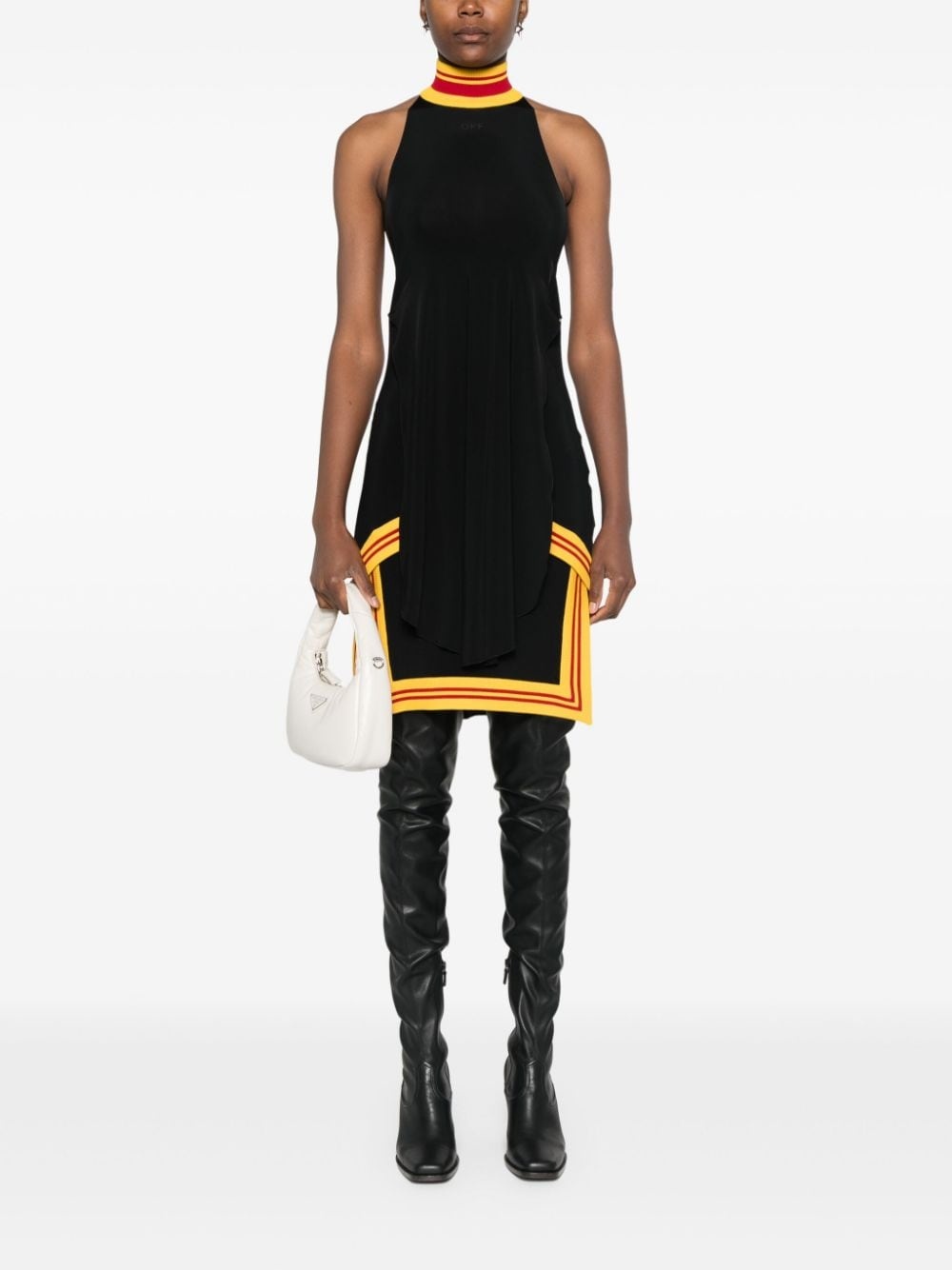raised-logo mini dress - 2