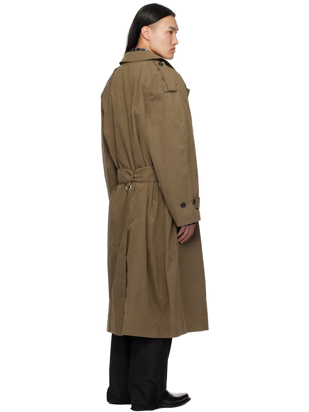 Khaki Museum Sunday Trench Coat - 3