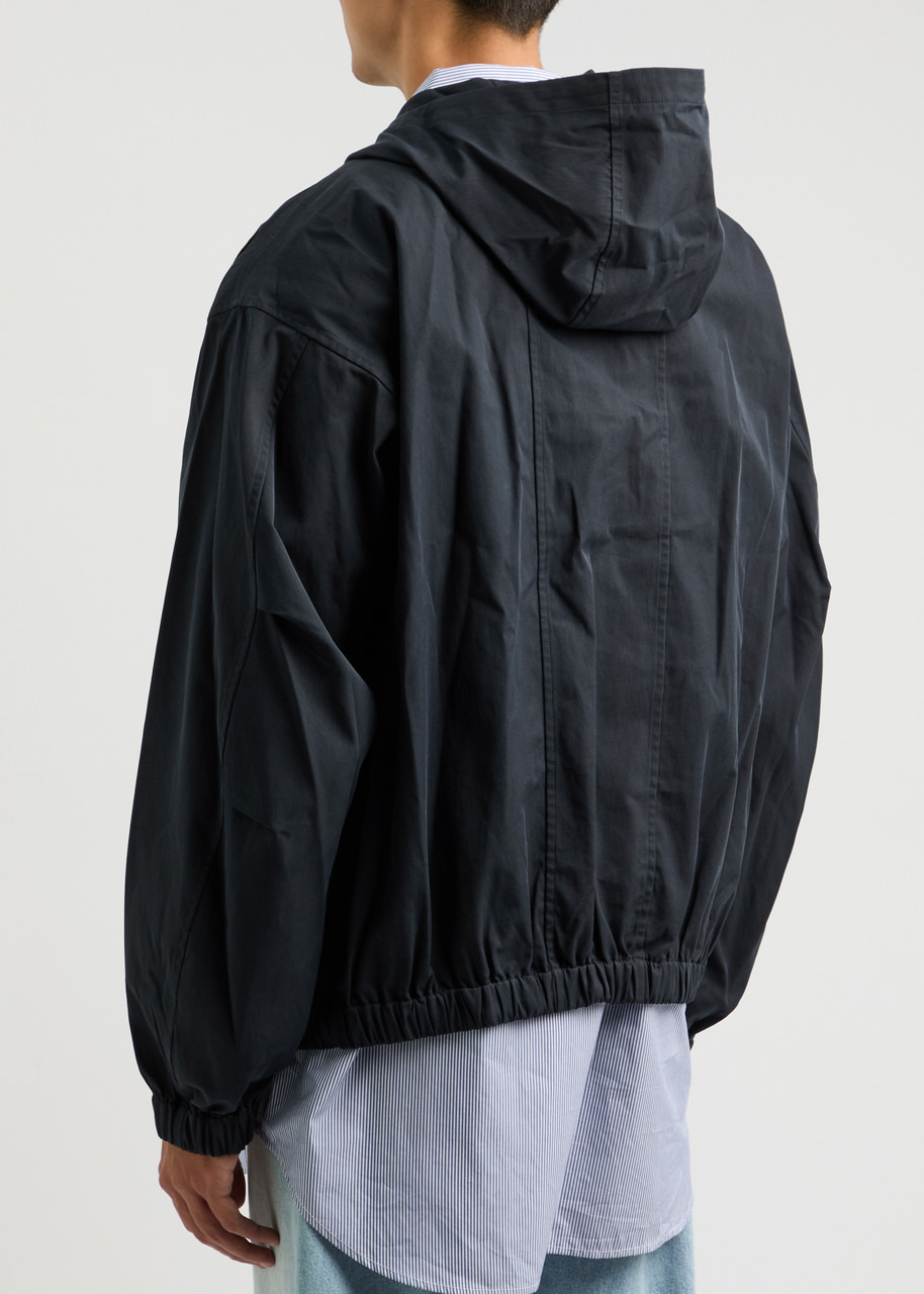 Hooded cotton-blend jacket - 3