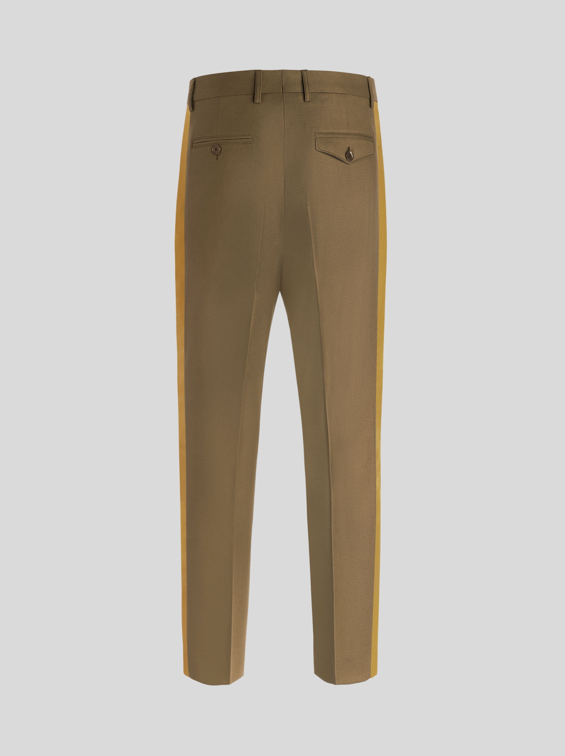 TROUSERS WITH TUCKS AND SIDE BAND - 5