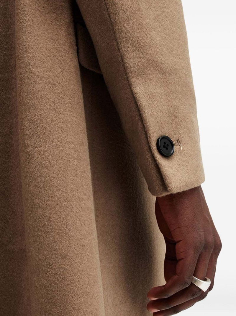 buttoned single-breasted coat 4