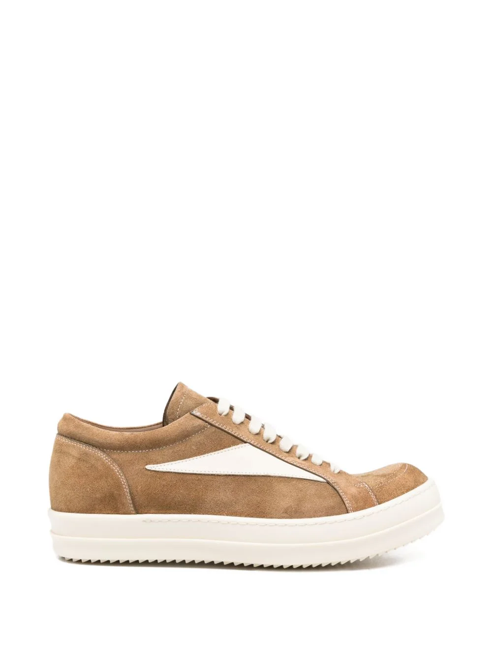 calfskin panelled sneakers - 1