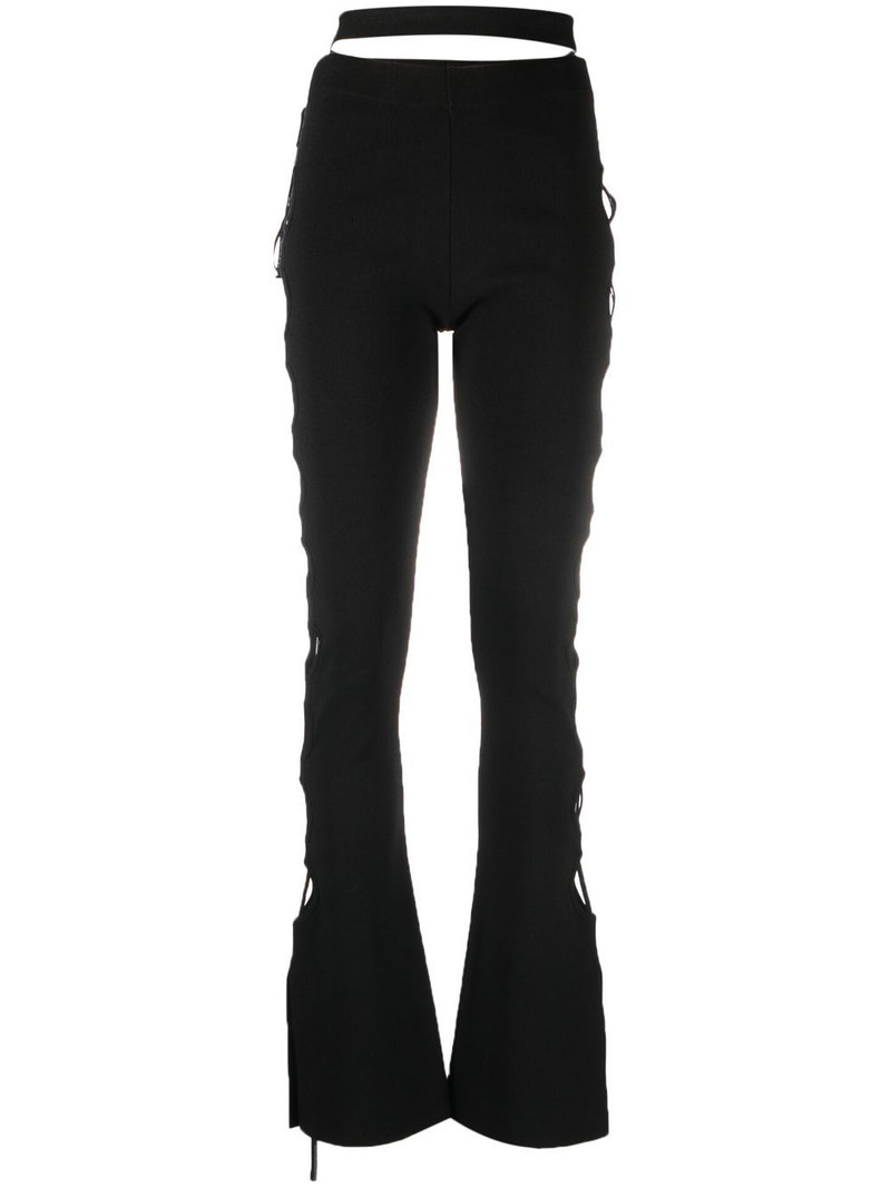 cut-out flared trousers 1