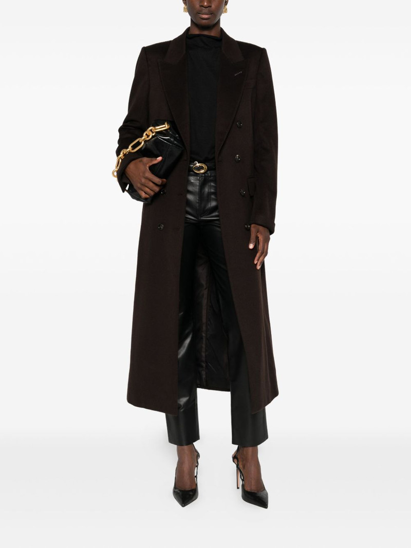 TOM FORD double-breasted silk coat outlook