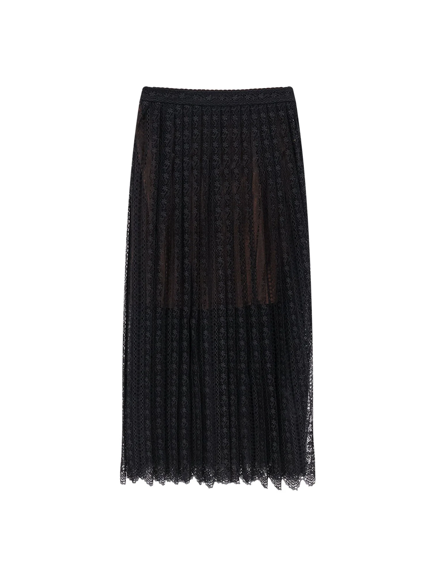 Organdis And Lace Skirt - 1