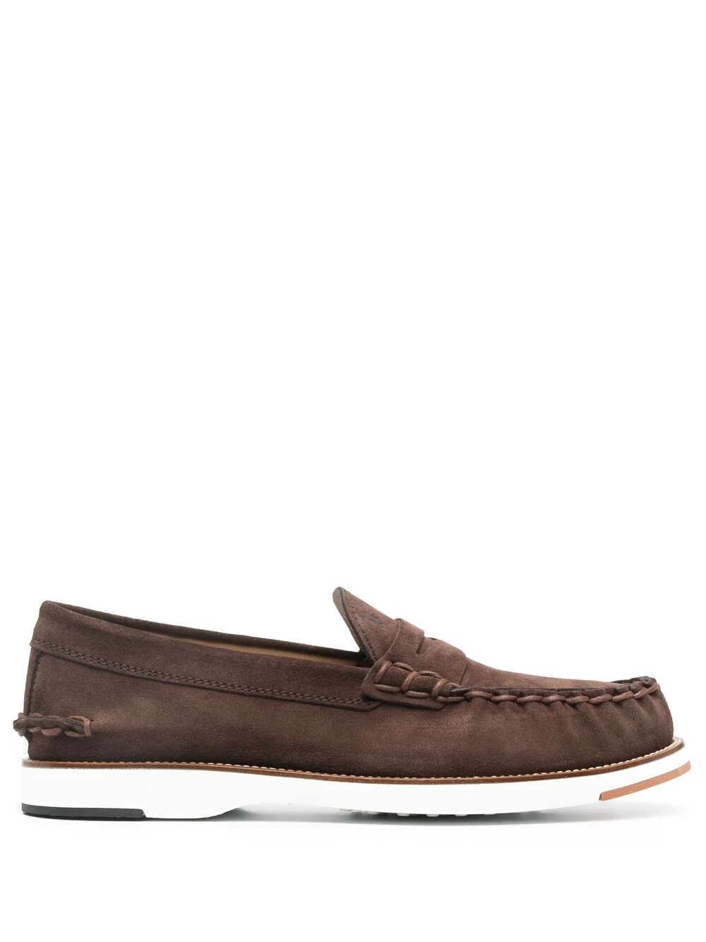 penny-bar suede loafers - 1