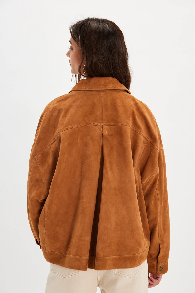 FREE PEOPLE We The Free Opal Swing Suede Jacket outlook