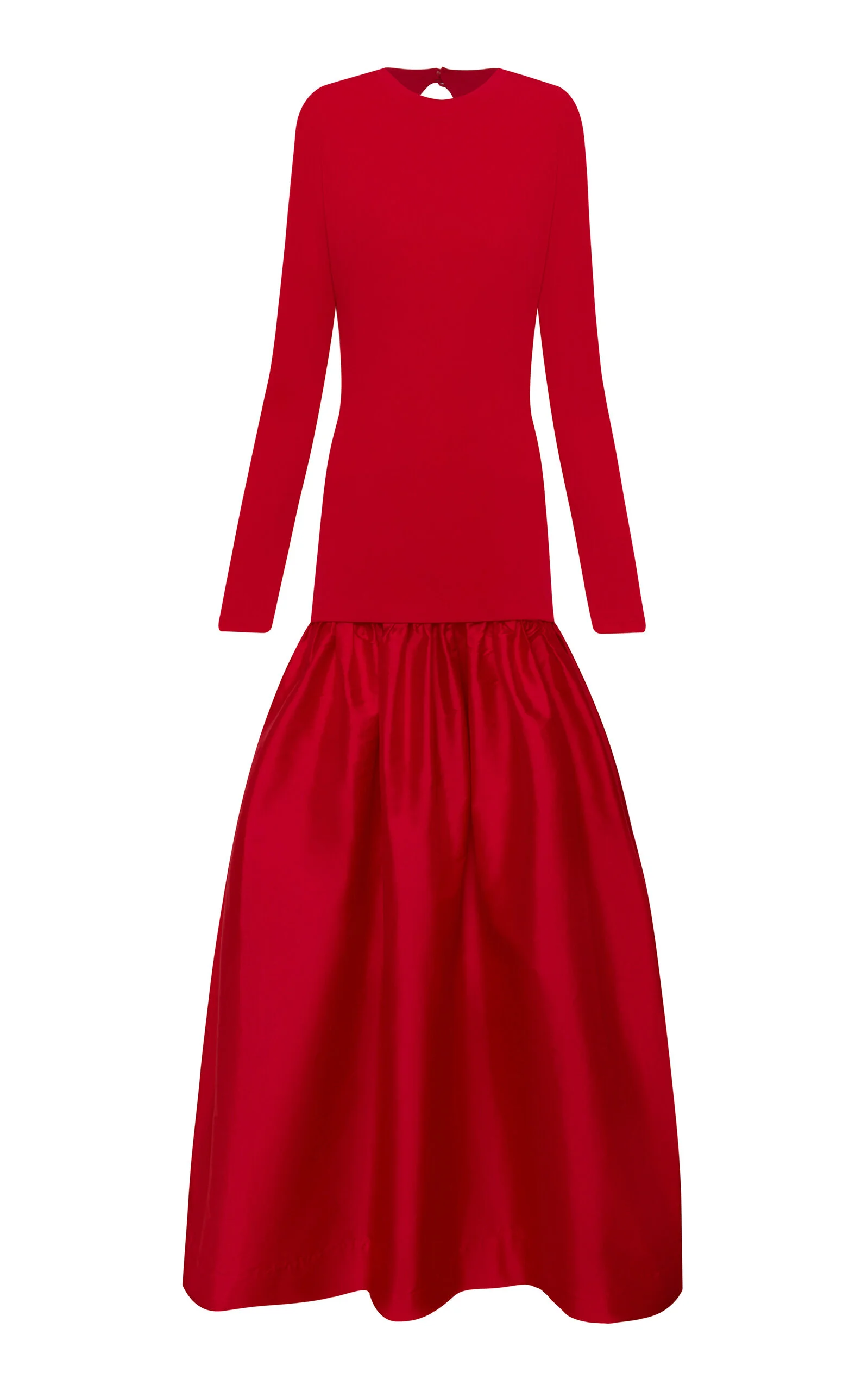 En tus Ojos Long-Sleeve Maxi Dress red - 1