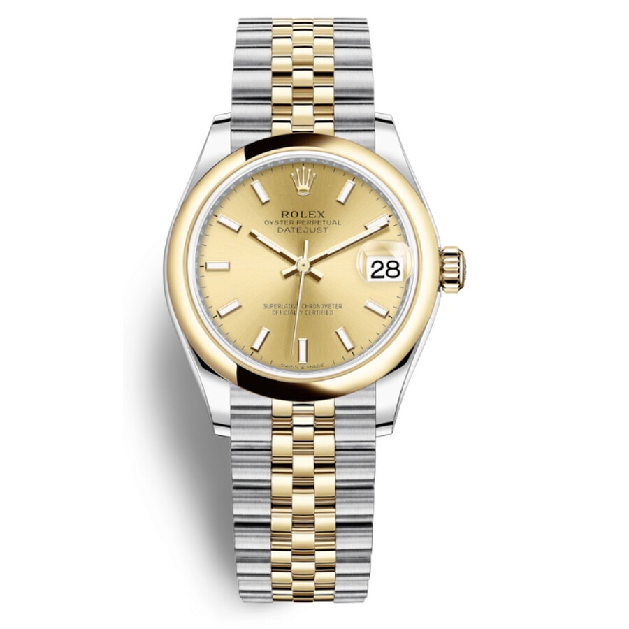 Rolex Datejust 31 Champagne Dial Automatic Ladies Steel and 18kt Yellow Gold Jubilee Watch 278243CSJ - 1