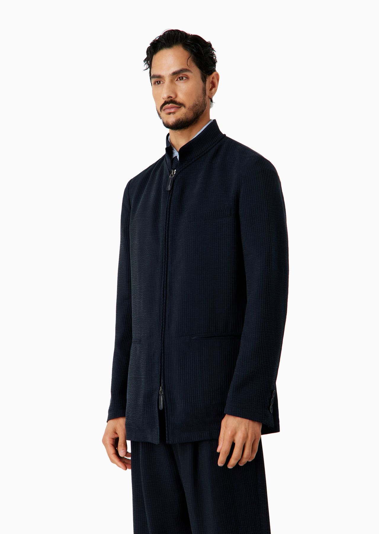 ASV single-breasted jacket in a canneté cupro blend - 2