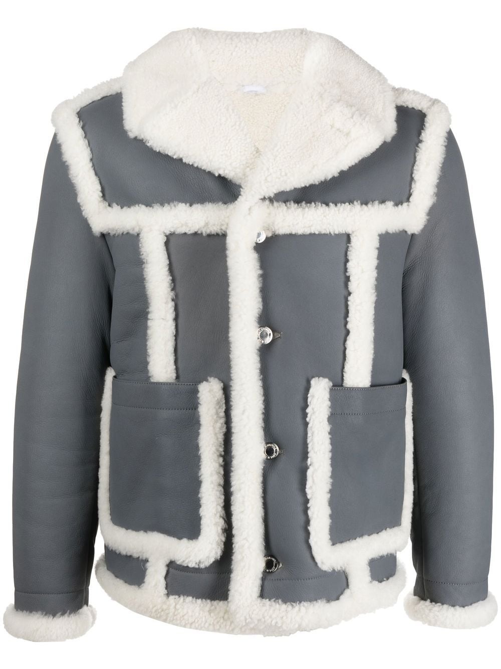 shearling-trim flight jacket - 1