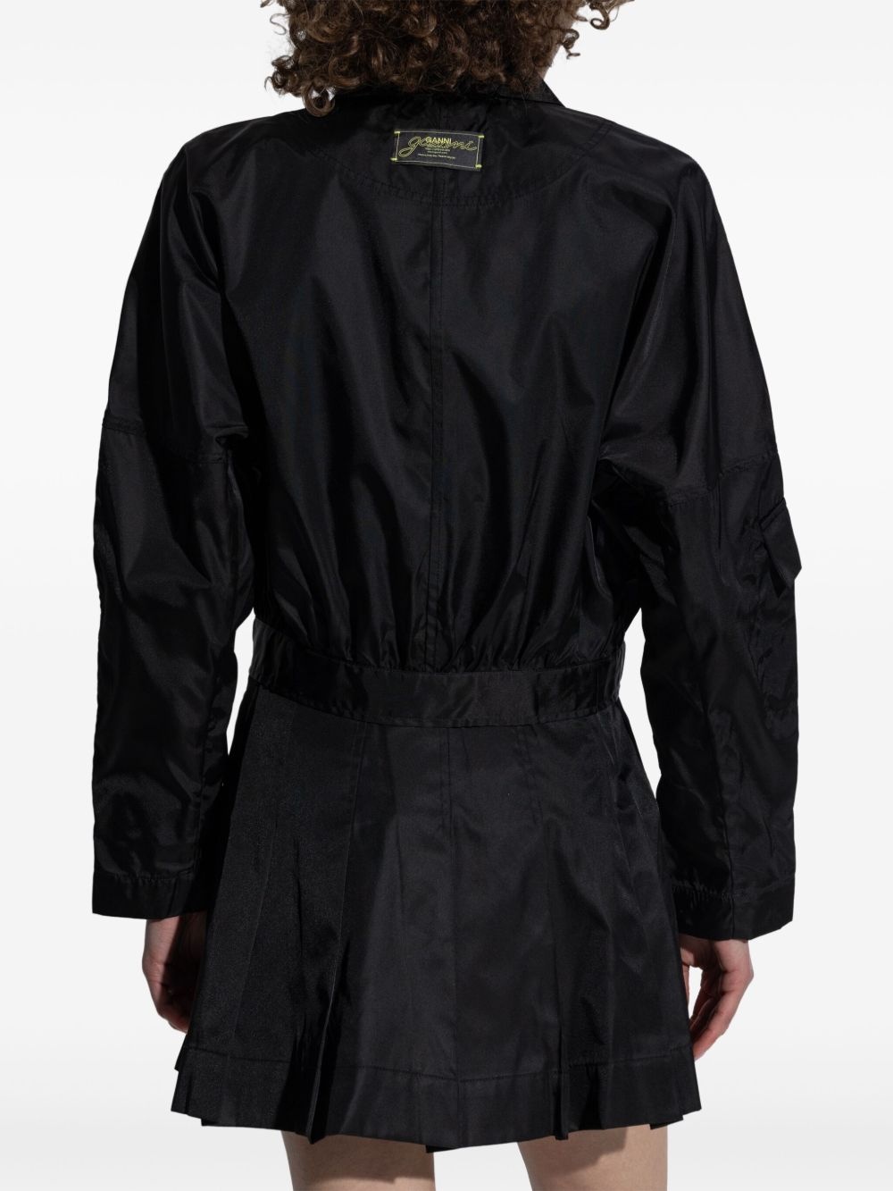 logo-appliqué bomber jacket - 4