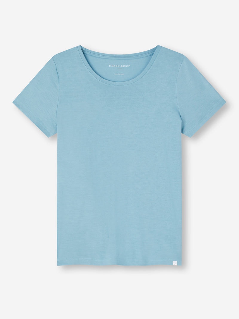 Women's T-Shirt Lara Micro Modal Stretch Soft Aqua - 1