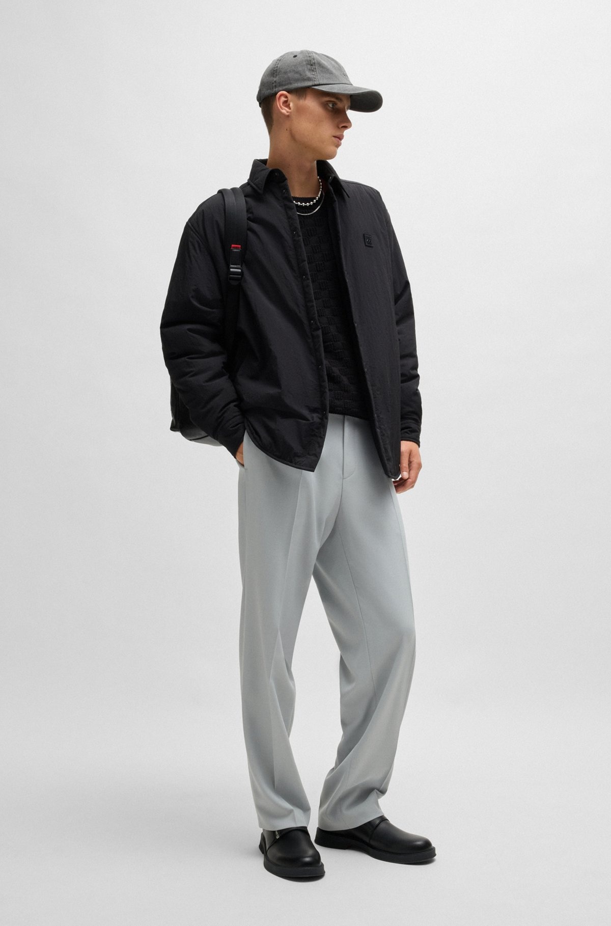 LEATHER MONK SHOES WITH QUARTER ZIP - 3
