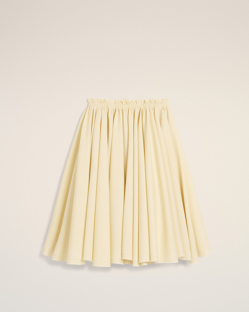 AMI Paris YELLOW WOOL SKIRT WITH GODETS outlook