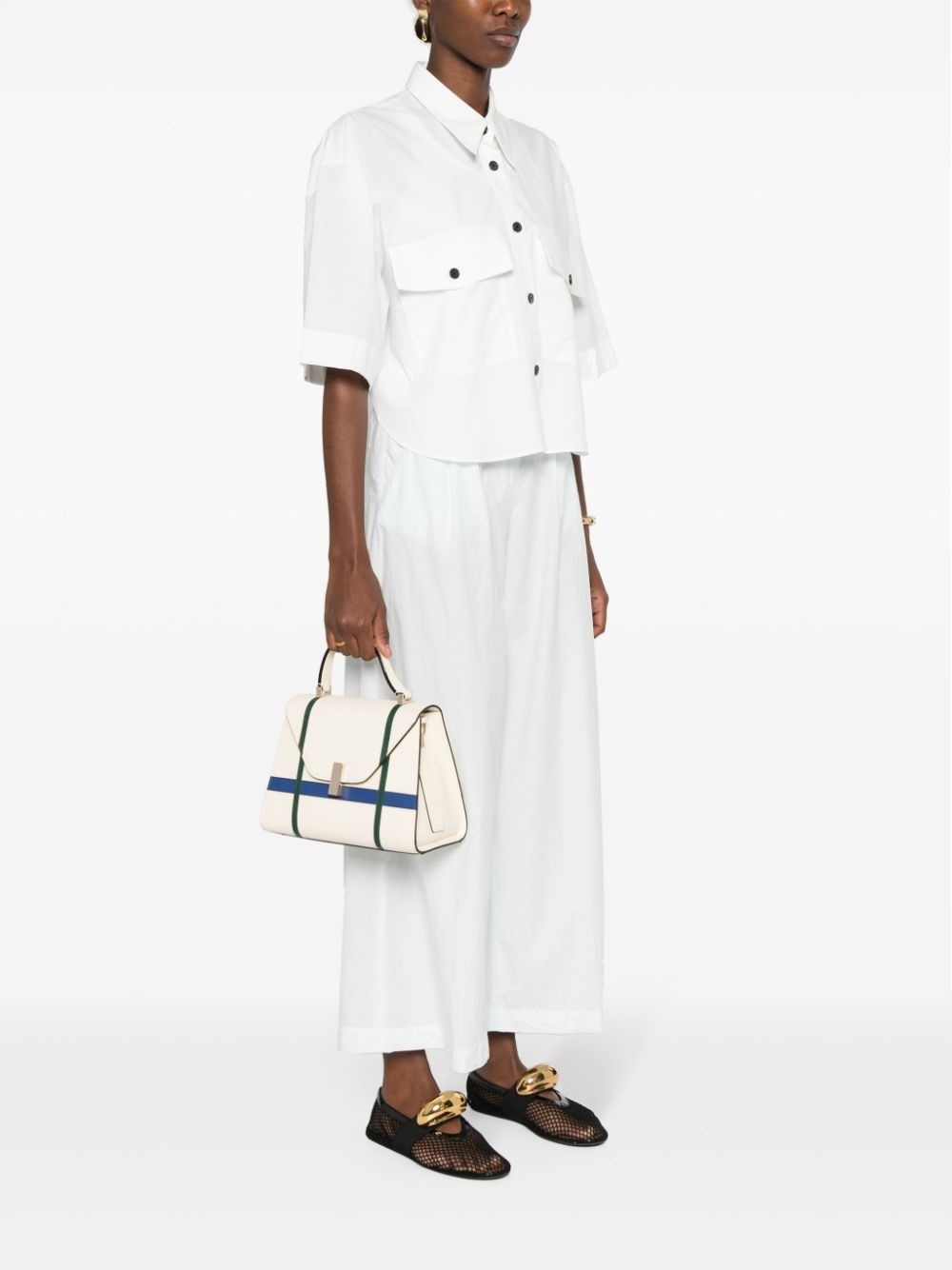 Iside Geometric leather tote bag - 2