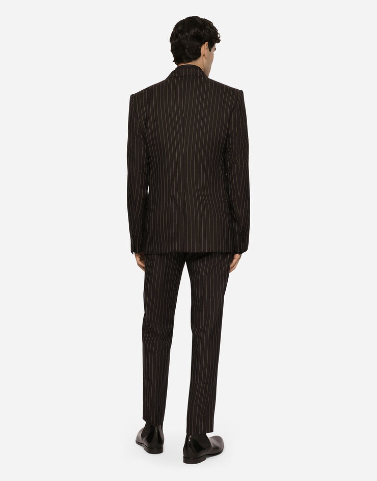 Double-breasted pinstripe wool Sicilia-fit jacket - 5