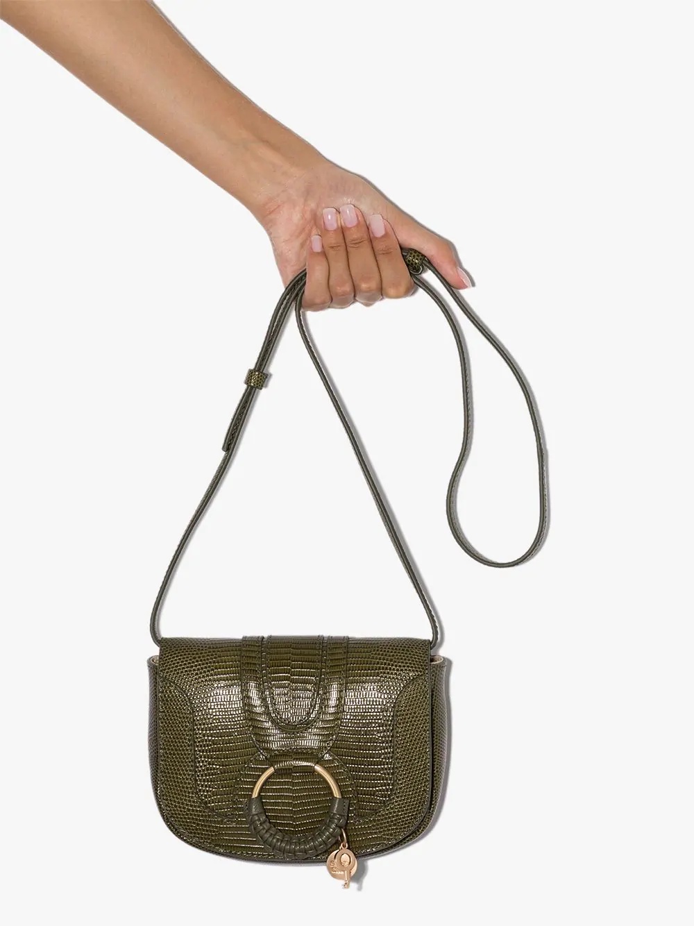 Hana croc-effect cross body bag - 4