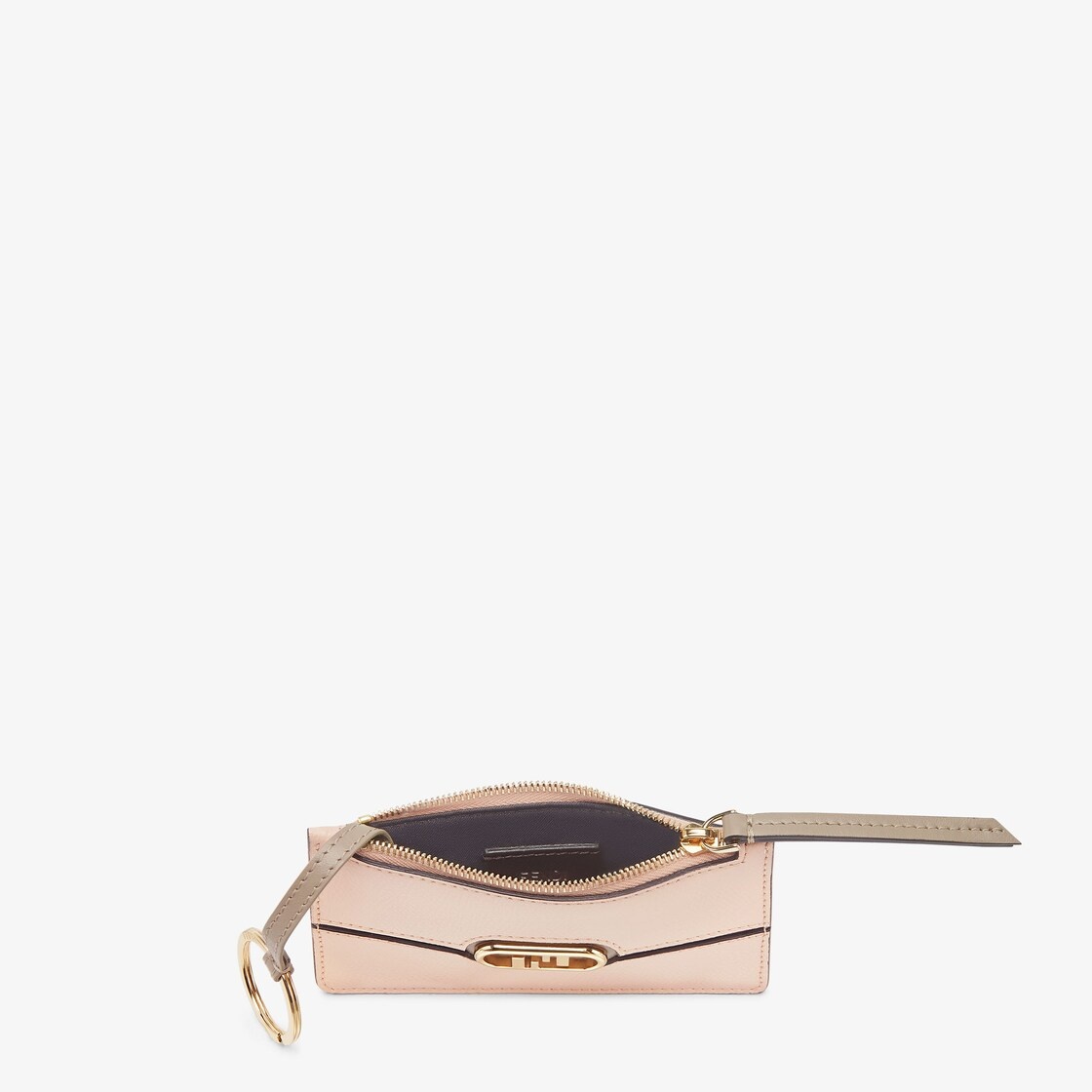 Pink leather card holder 3