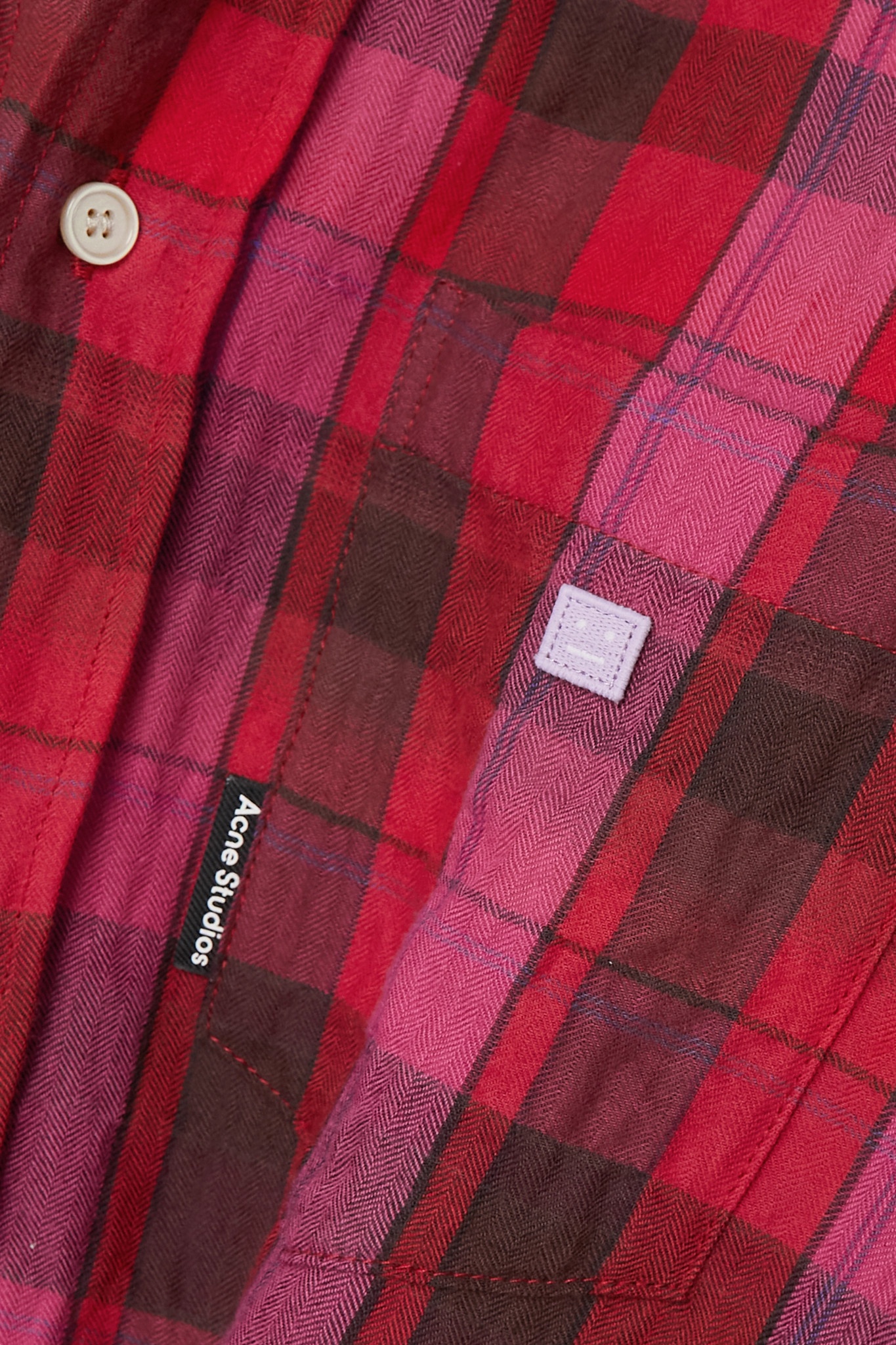 Oversized checked organic cotton-flannel shirt - 4