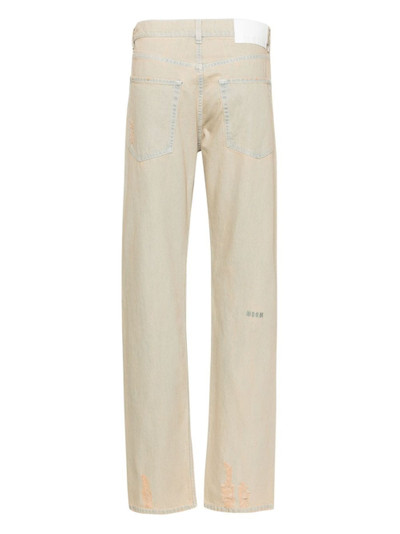MSGM mid-rise straight-leg jeans outlook
