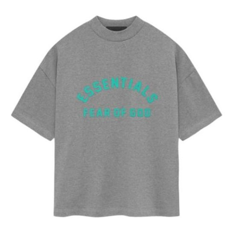 Fear of God Essentials SS24 Crewneck T-Shirt 'Dark Heather Oatmeal' 125SP242003F - 1