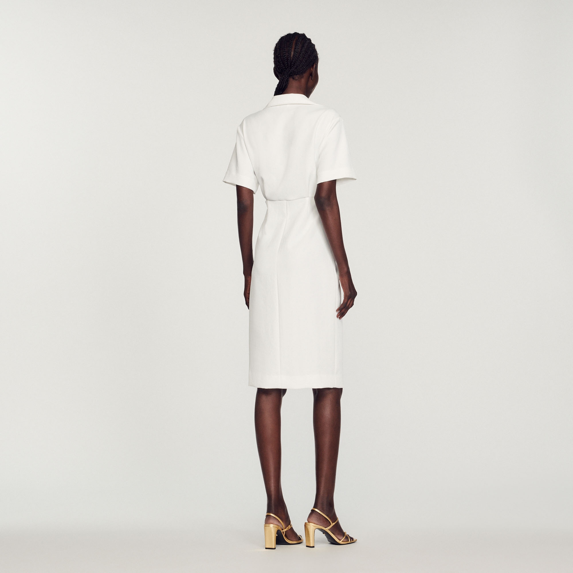 Buttoned midi dress - 6