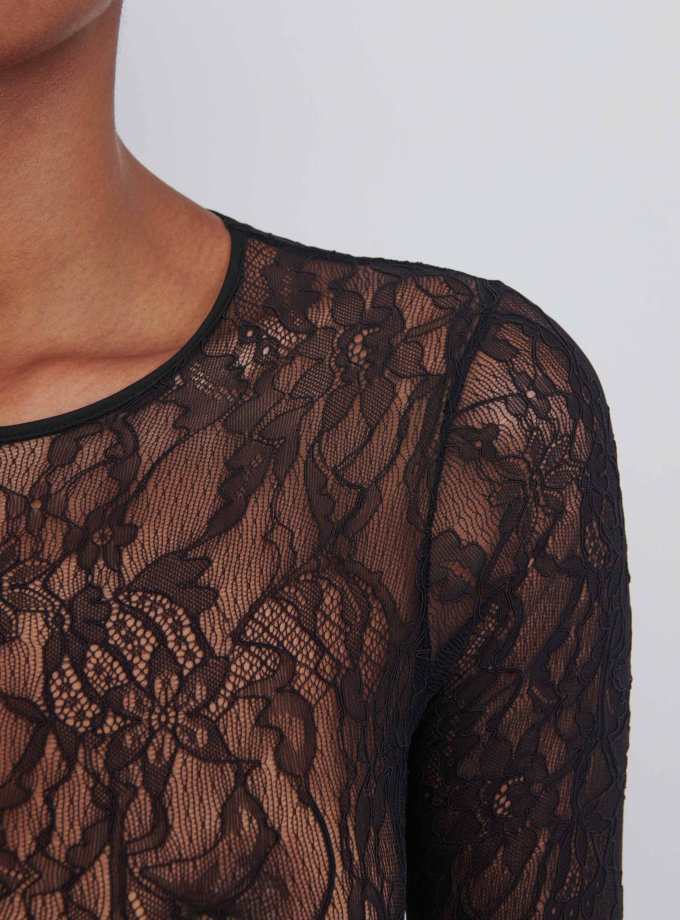 Lace Bodysuit Black - 5