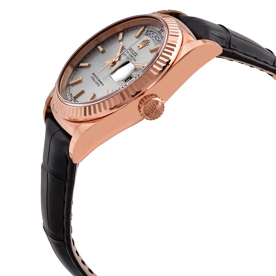 Rolex Day-Date President Rhodium Dial 18K Everose Gold Automatic Men's Watch 118135RSL - 2
