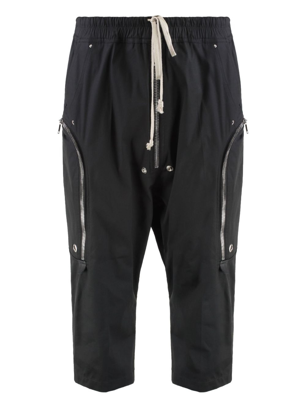 zip-pocket drawstring trousers - 1