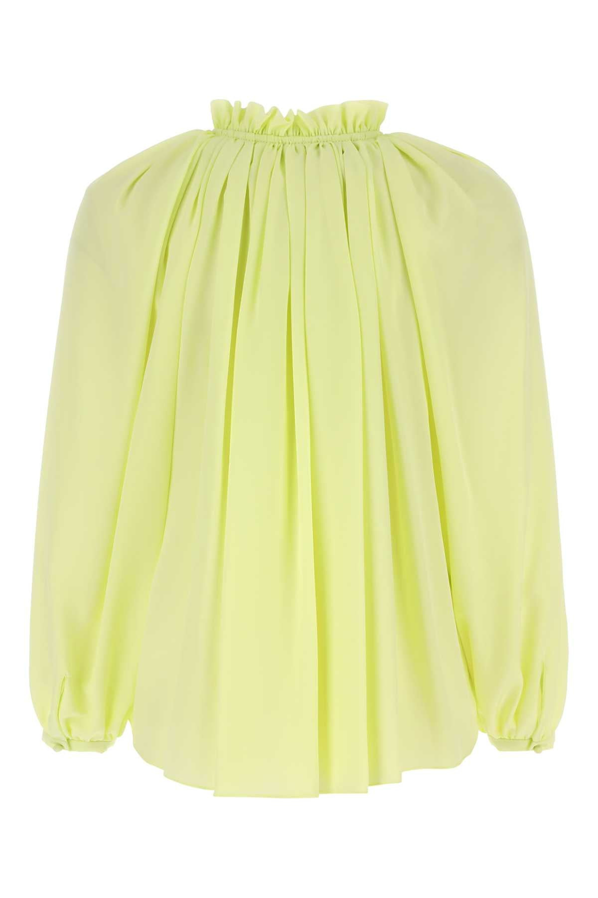 Lanvin Women Fluo Yellow Polyester Blouse - 2