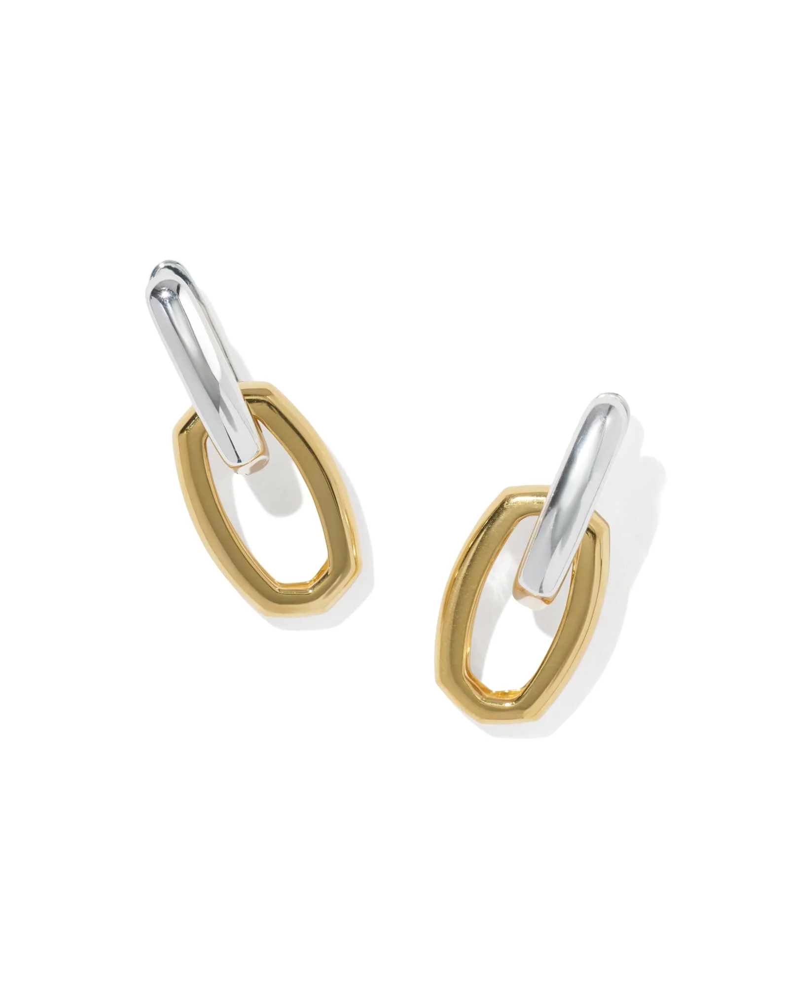Ryleigh Wide Convertible Mixed Metal Earrings - 1