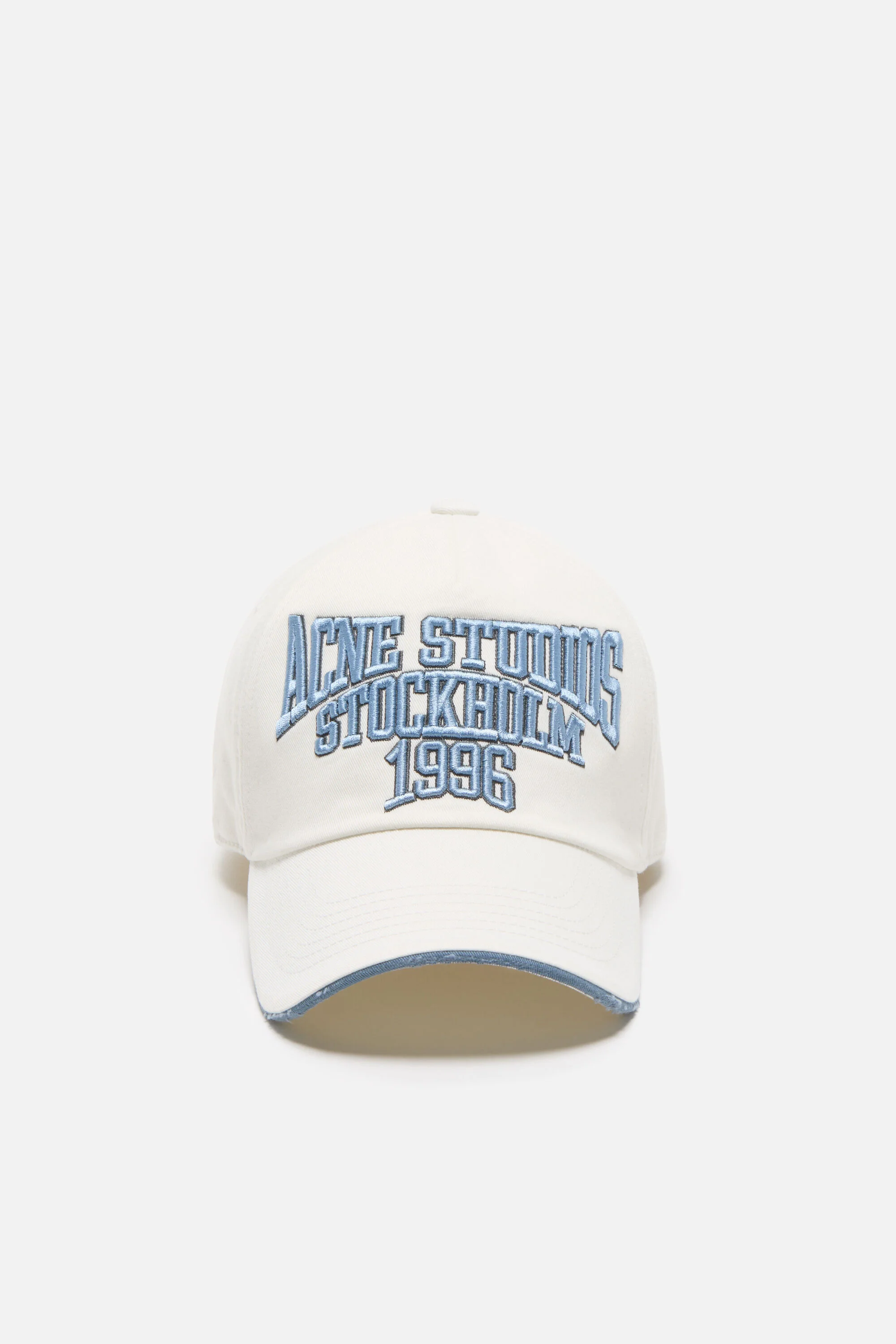 Embroidered logo hat - White/grey - 1