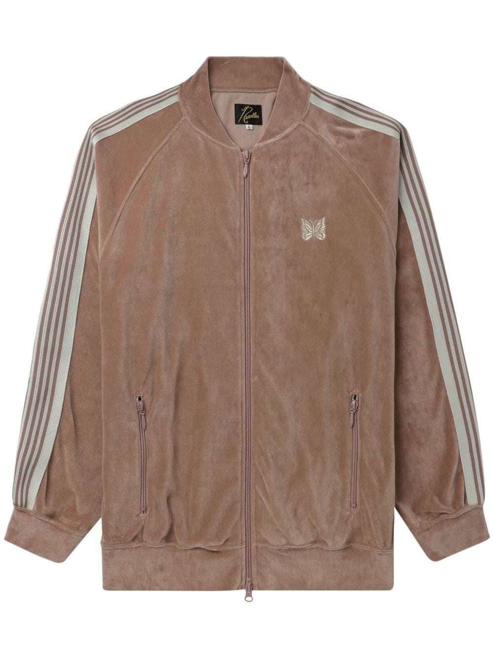 logo-embroidered zip-up sweatshirt - 1