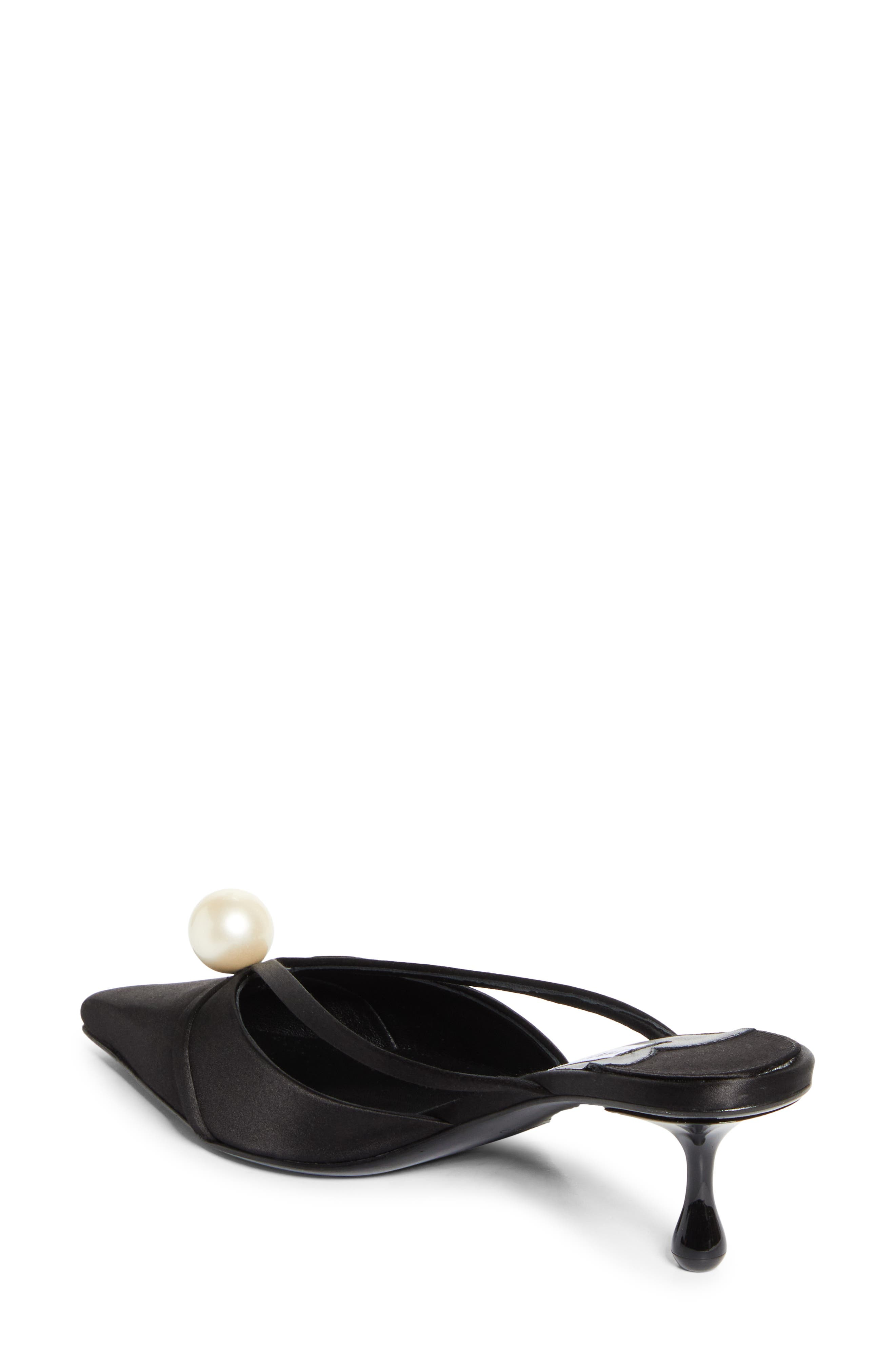 Jimmy Choo Sana Pointed Toe Mule in Black/White at Nordstrom - 2