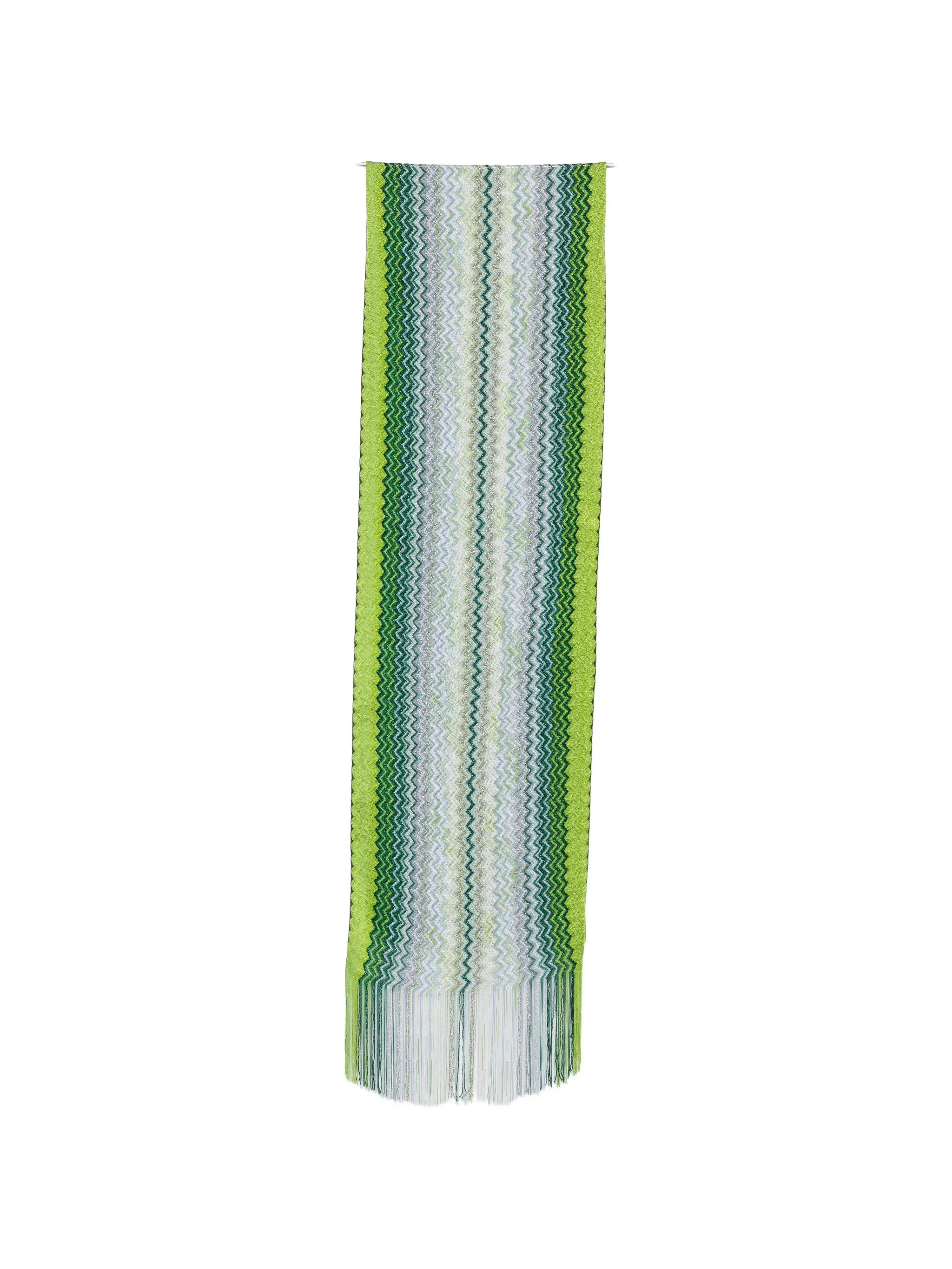 Missoni Zigzag-knit Fringed Scarf - 1